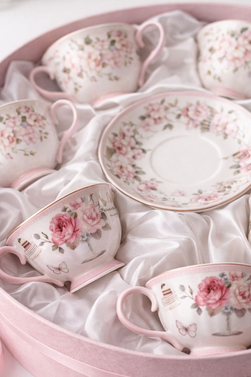 Coleção Rosé Jardins – 12 peças | Pérola em Porcelana